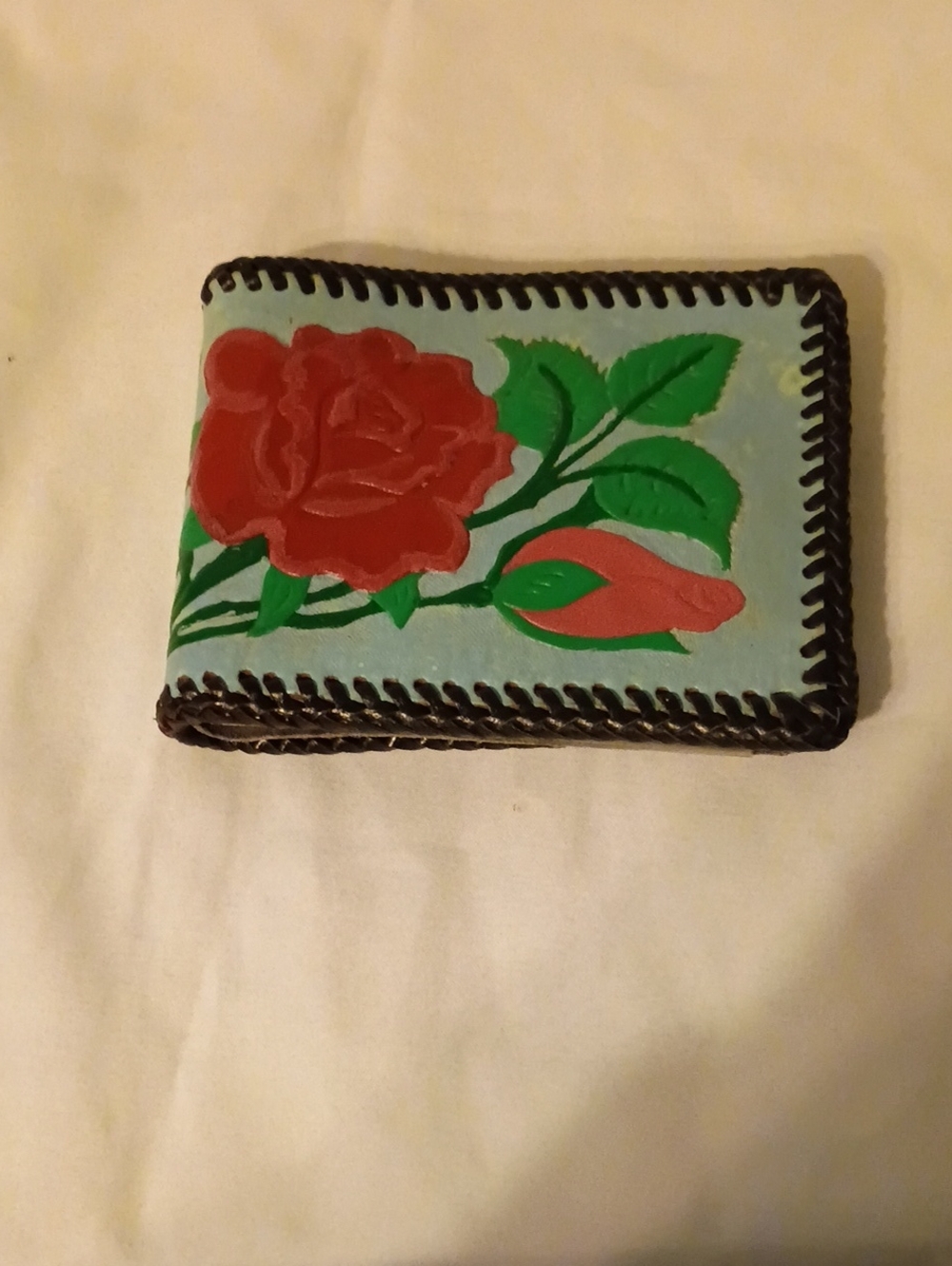 Ladies Hand Tooled Leather Wallet